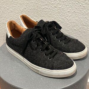 Monaco Duck Men's Black Wool Sneakers